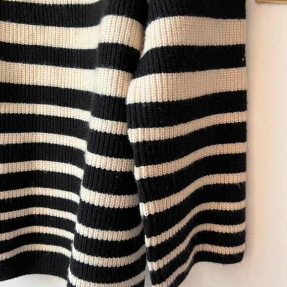 H&M stripped wool blend jumper size L - Picture 3 of 3